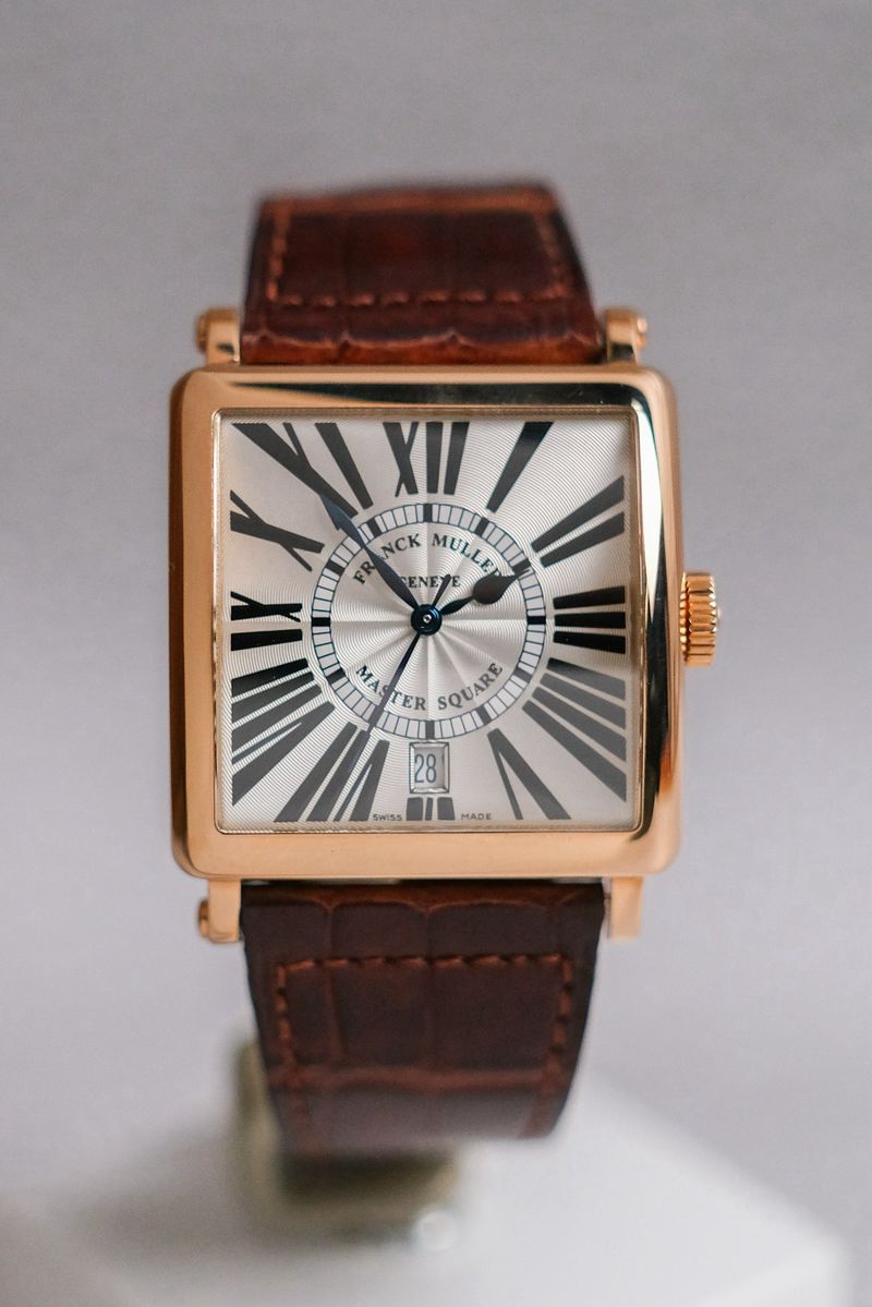 ร้านนาฬิกา Franck Muller Master Square 18K Rose Gold Ref 6000 H SC DT