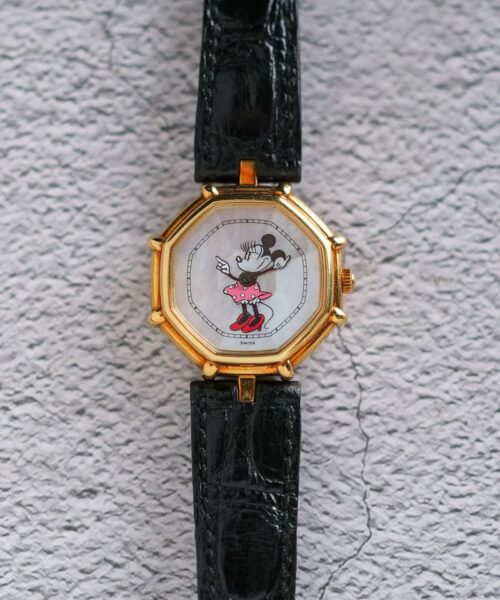 Gerald Genta Disney Minnie Mouse Dial Full 18K Gold MOP
