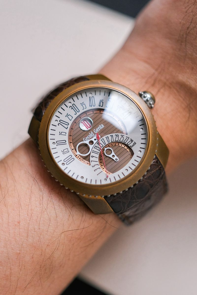 ขายนาฬิกา Gerald Genta Gefica Bi Retro Bronze