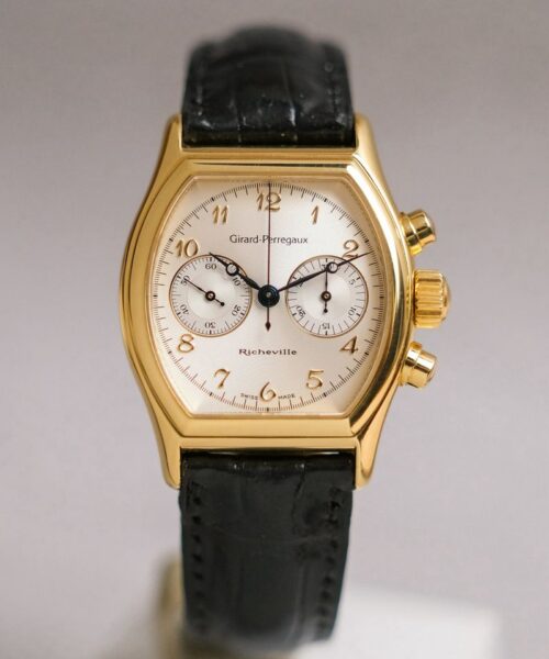ร้านนาฬิกา Girard Perregaux Richeville Chronograph 18K Gold Ref 2710