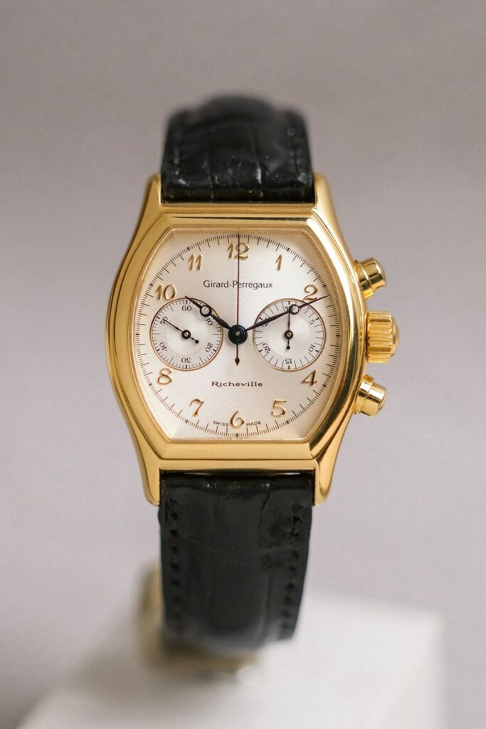 ร้านนาฬิกา Girard Perregaux Richeville Chronograph 18K Gold Ref 2710
