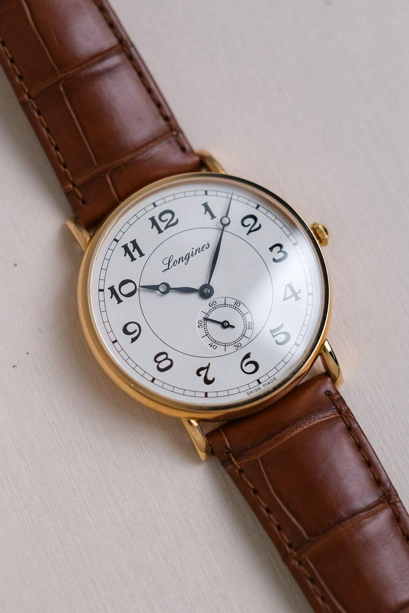 รับซื้อนาฬิกา Longines Présence Heritage 18K Pink Gold L4.785.8.73