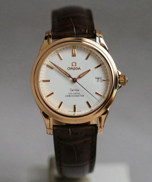 ร้านนาฬิกา Omega De Ville Co-Axial Chronometer 18K Rose Gold 168