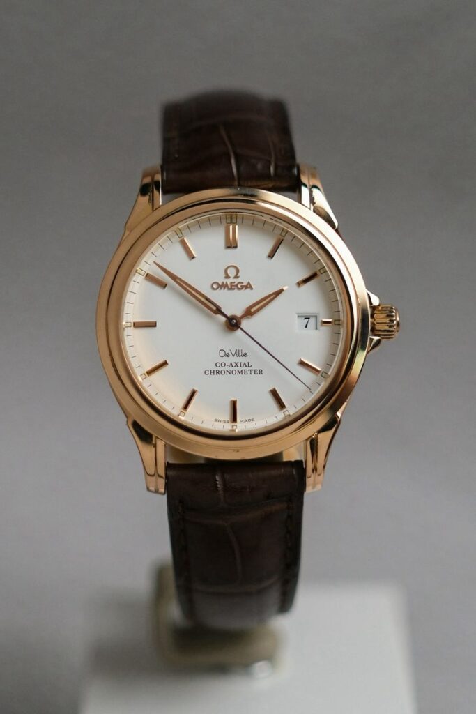 ร้านนาฬิกา Omega De Ville Co-Axial Chronometer 18K Rose Gold 168