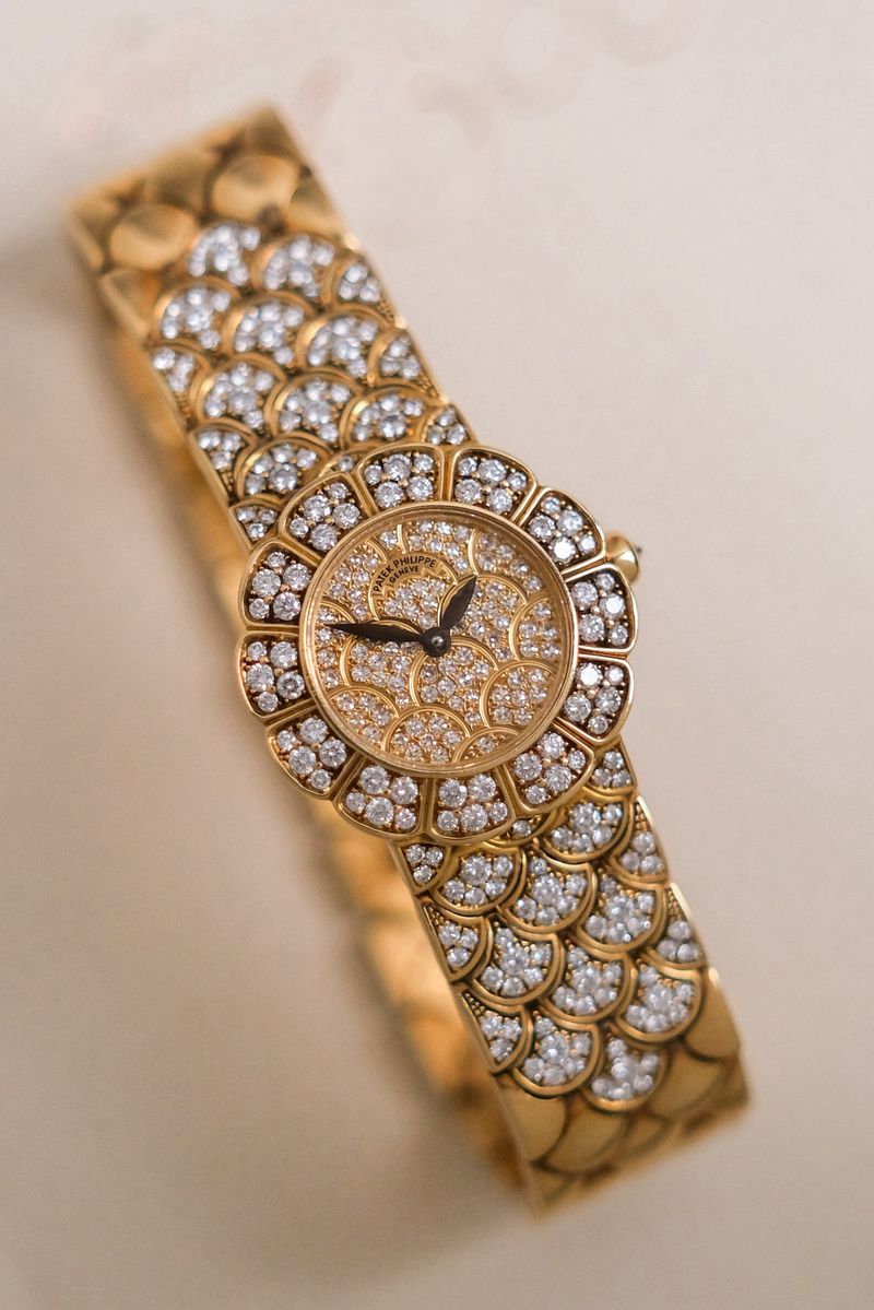 นาฬิกามือสอง Patek Philippe Neptune Full Gold Diamond RARE PIECE Ref 48723J-001