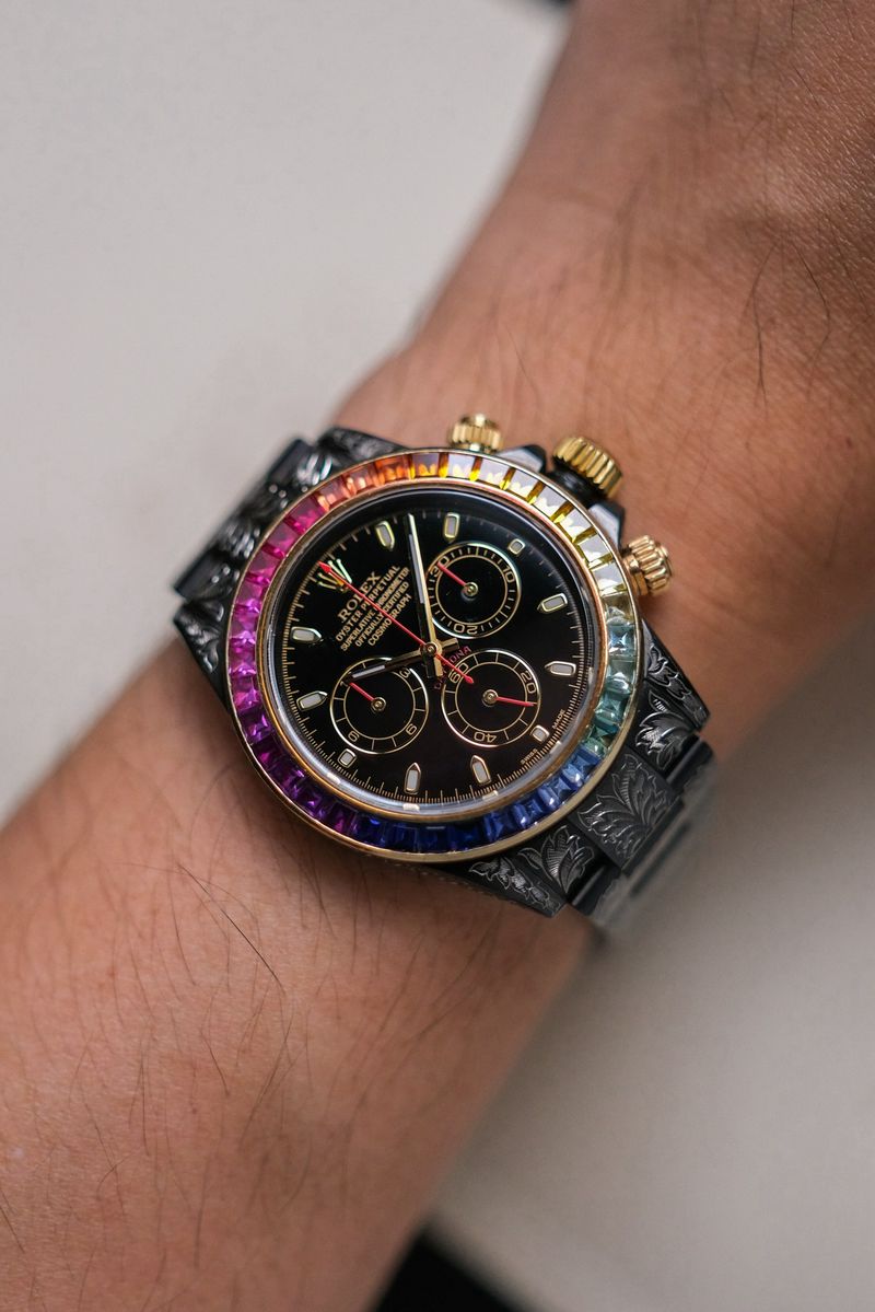 ร้านนาฬิกา Rolex Daytona WatchCraft Collection Unique Piece on wrist