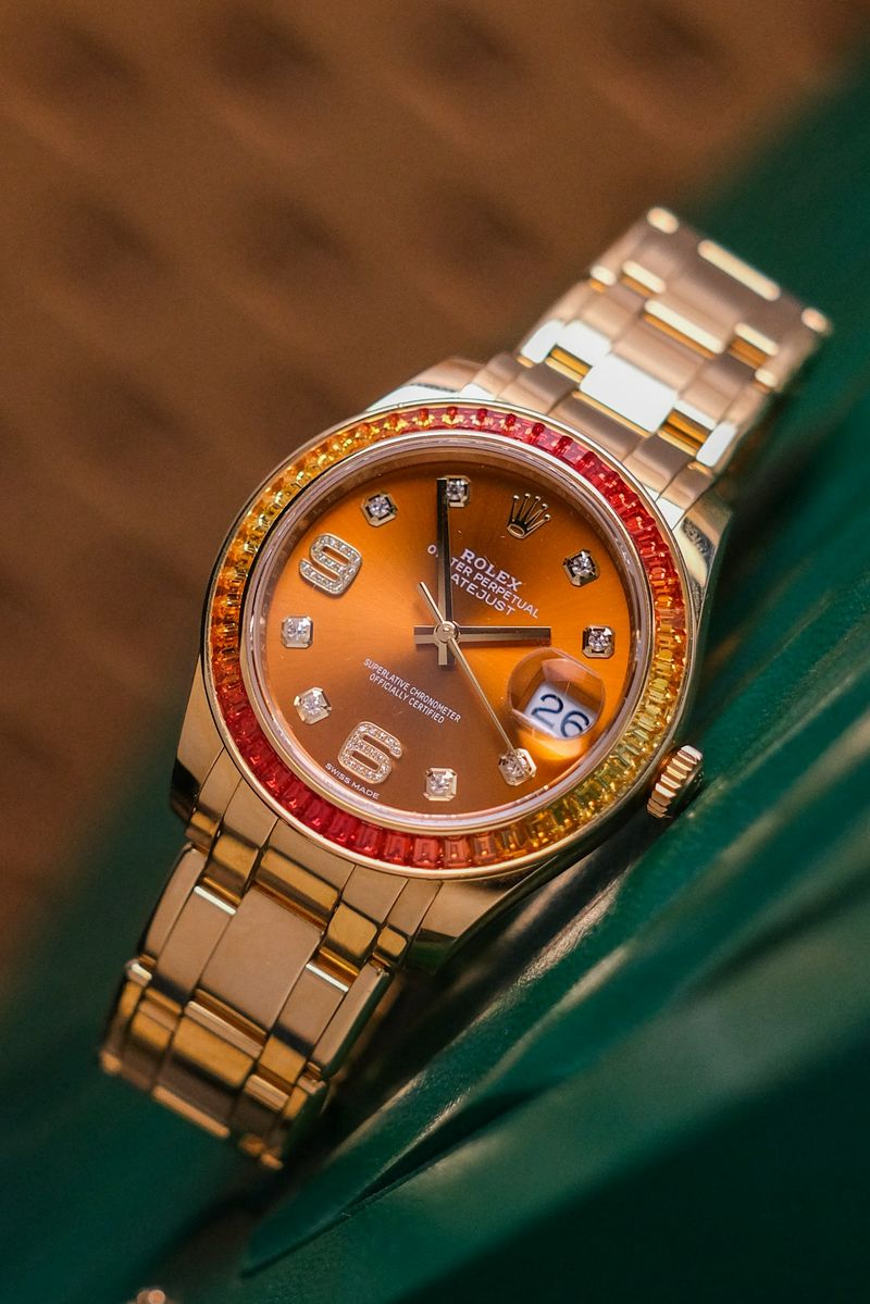 นาฬิกามือสอง Rolex Pearlmaster Full 18K Gold Ref 86348SAJOR