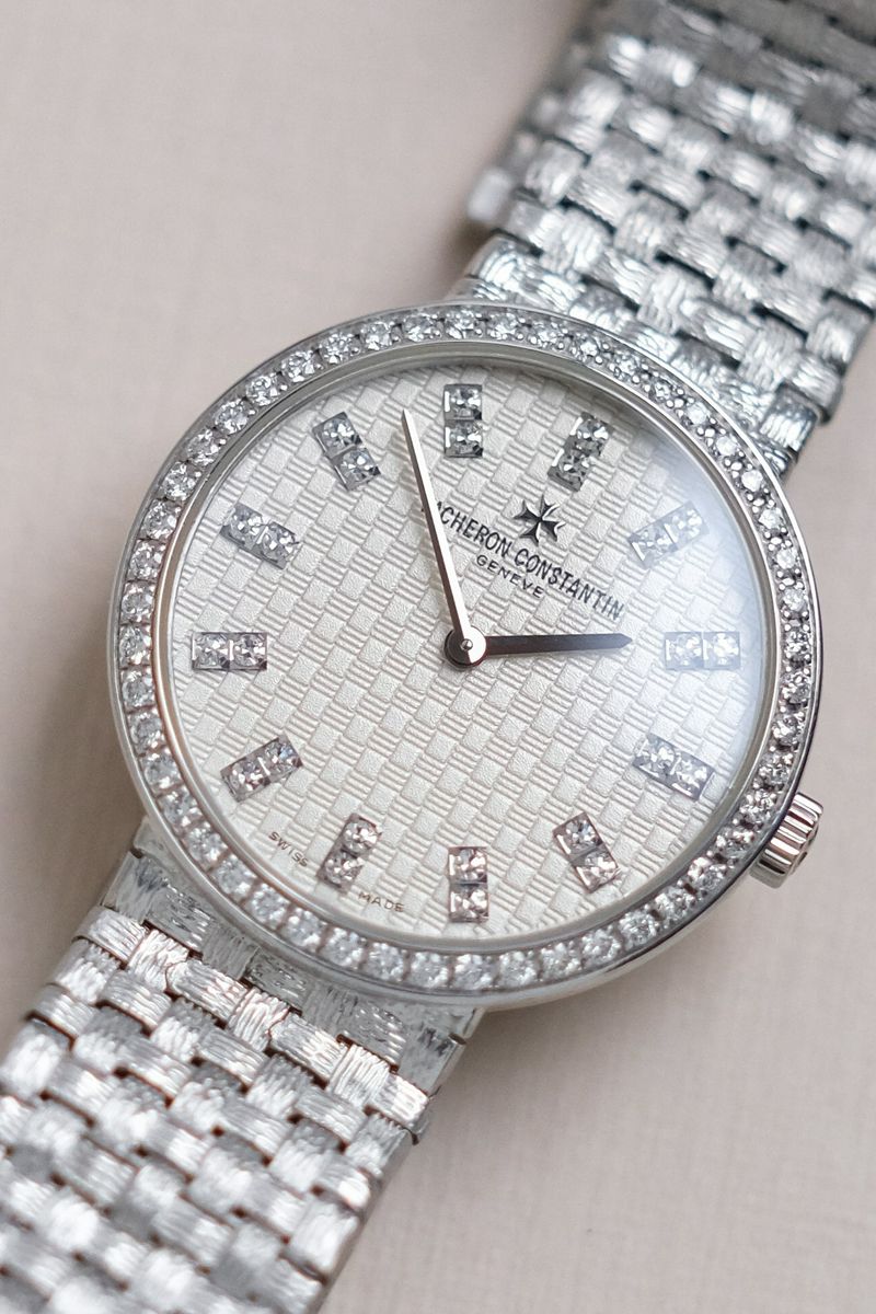 ขายนาฬิกา VACHERON CONSTANTIN Patrimony Full 18K White Gold Diamond