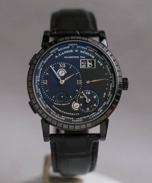 A. Lange & Söhne Lange 1 Time Zone PT950 “Label Noir” Custom