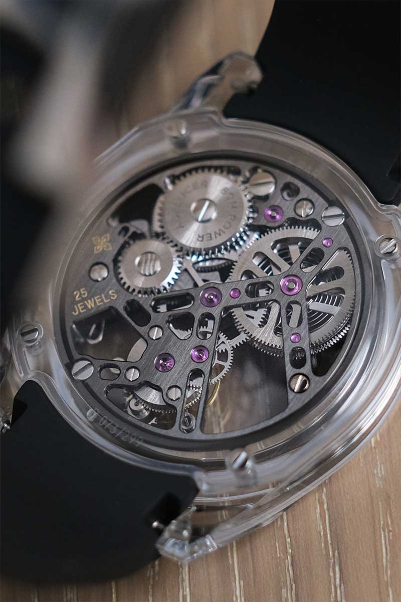 รับซื้อนาฬิกา AGELOCER “Ice Never Melts” Free-Sprung Crystal Flying Tourbillon 9101S11