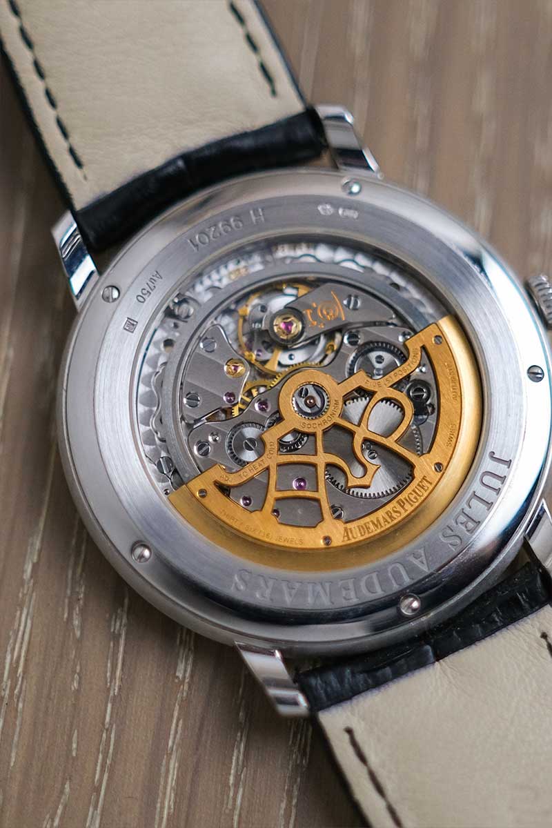 ร้านนาฬิกา Audemars Piguet Jules Audemars Extra-Thin 18K White Gold 15180OR.OO.A088CR