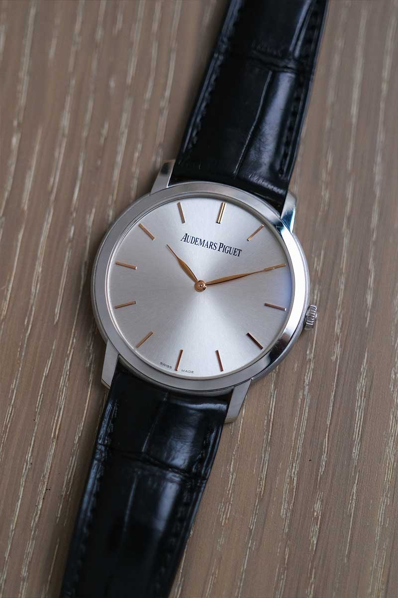 ขายนาฬิกา Audemars Piguet Jules Audemars Extra-Thin 18K White Gold 15180OR.OO.A088CR