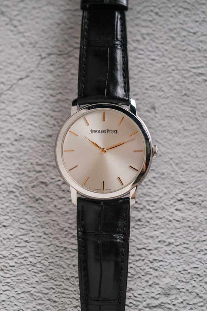 รับซื้อนาฬิกา Audemars Piguet Jules Audemars Extra-Thin 18K White Gold 15180OR.OO.A088CR