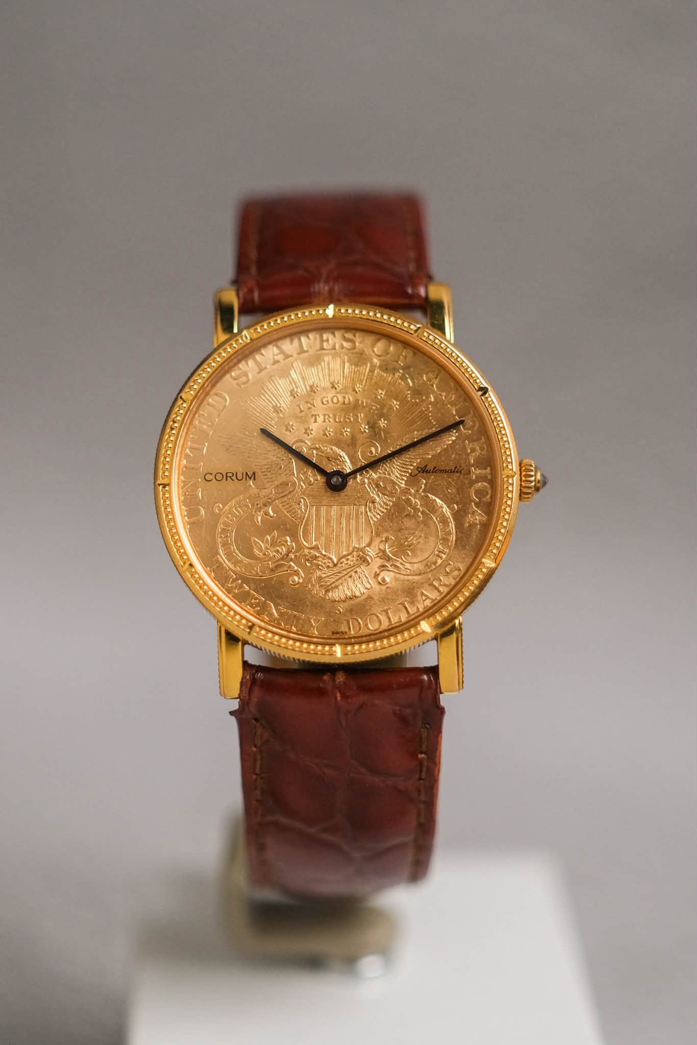 CORUM TWENTY DOLLAR COIN WATCH 18k GOLD Automatic (10)