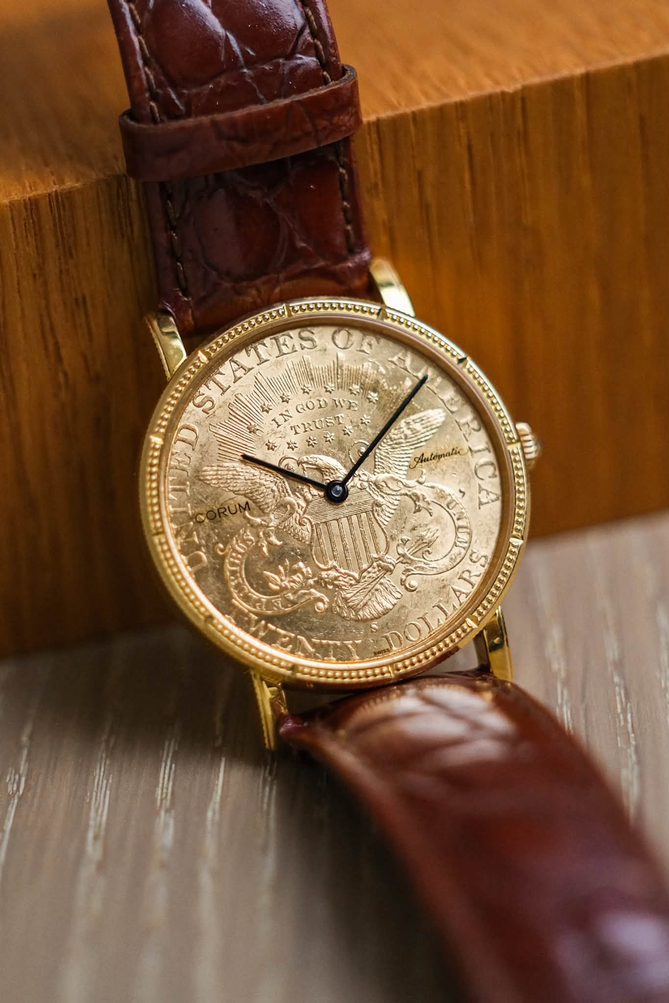 CORUM TWENTY DOLLAR COIN WATCH 18k GOLD Automatic (7)