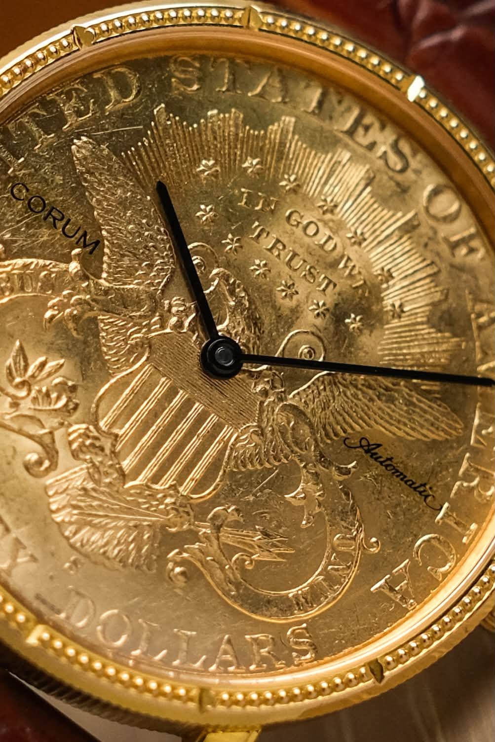 CORUM TWENTY DOLLAR COIN WATCH 18k GOLD Automatic (8)