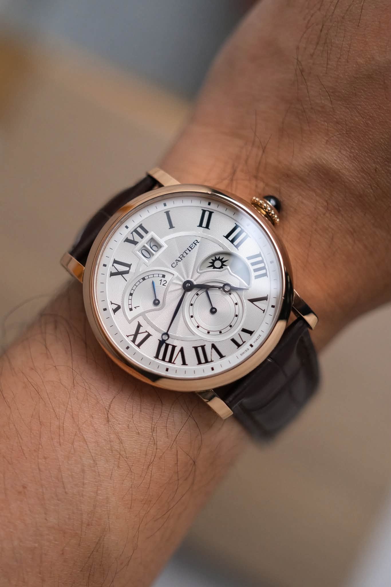 ขายนาฬิกา Cartier Rotonde de Cartier Large Date Retrograde Second Time Zone W1556240