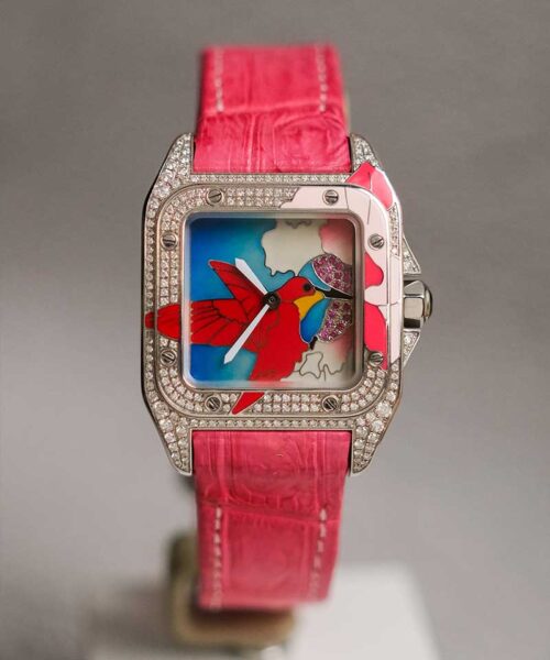 ร้านนาฬิกา Cartier Santos 100 Medium HummingBird