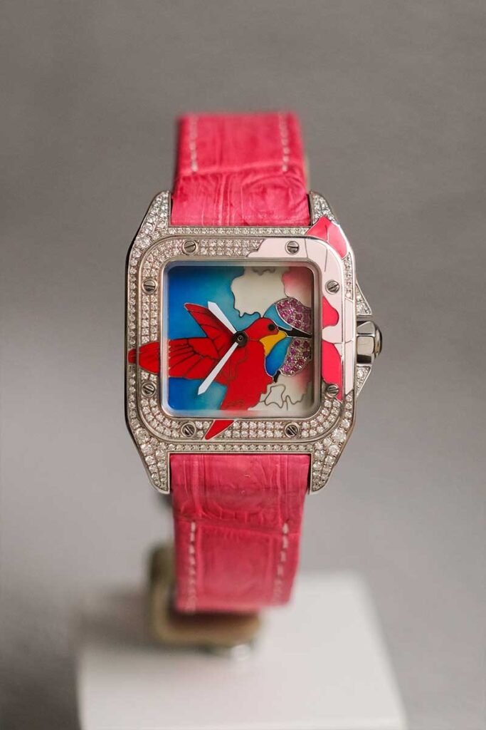 ร้านนาฬิกา Cartier Santos 100 Medium HummingBird