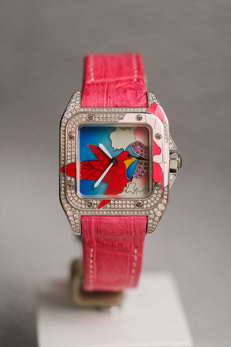 ร้านนาฬิกา Cartier Santos 100 Medium HummingBird