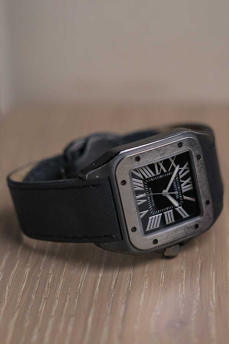 นาฬิกา Cartier Santos 100 XL Black PVD W2020010