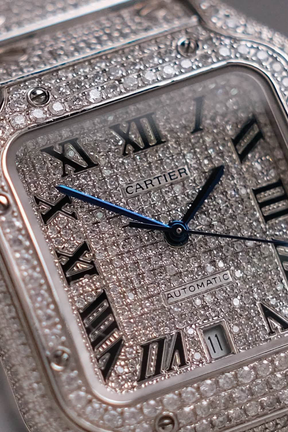 ขายนาฬิกา Cartier Santos de Cartier Large Full Diamond