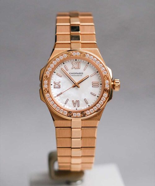 นาฬิกา Chopard Alpine Eagle 36 Rose Gold Diamond 295370-5002