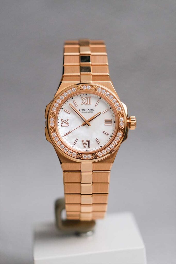 นาฬิกา Chopard Alpine Eagle 36 Rose Gold Diamond 295370-5002