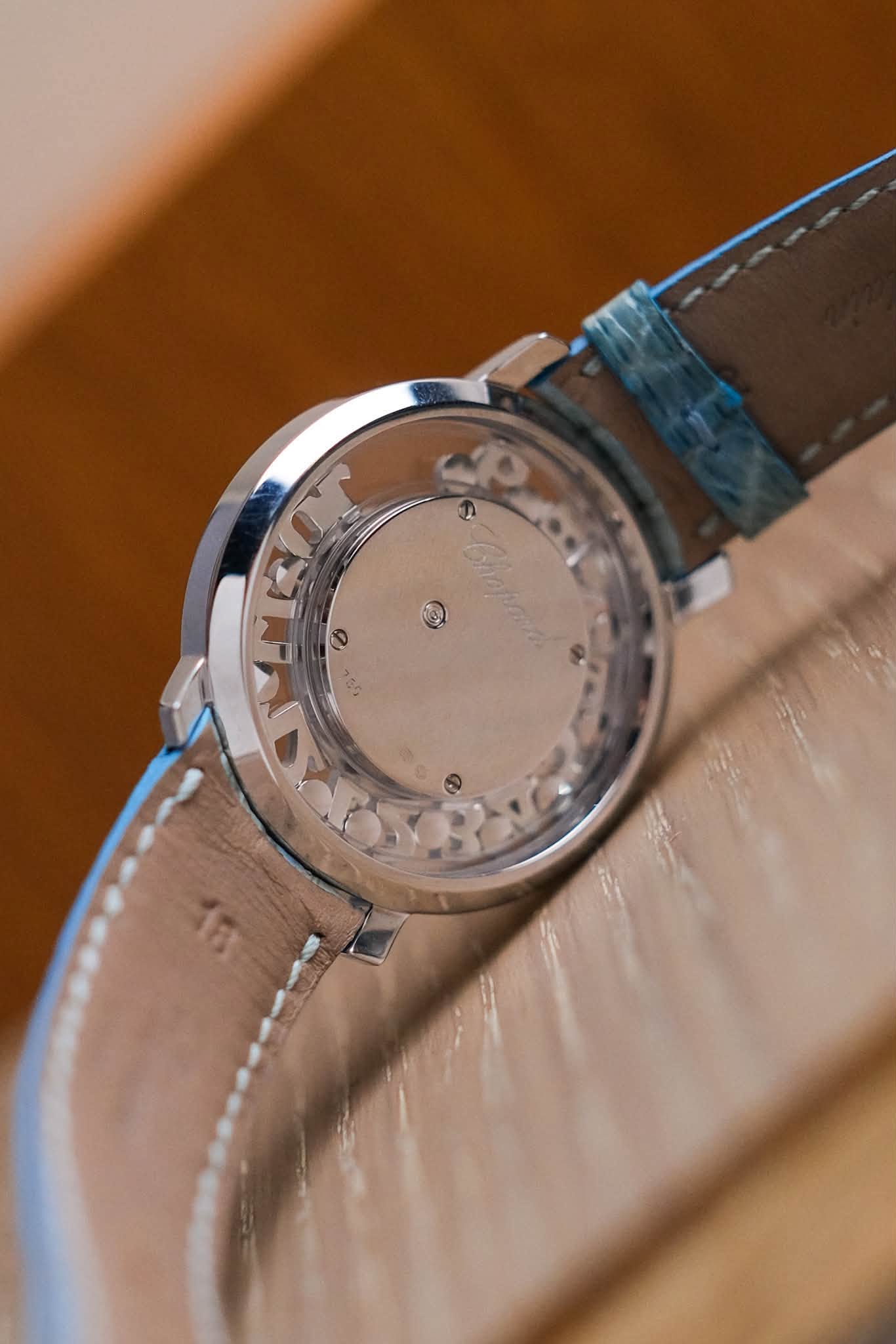 นาฬิกา Chopard Happy Diamonds Happy Time 18K White Gold