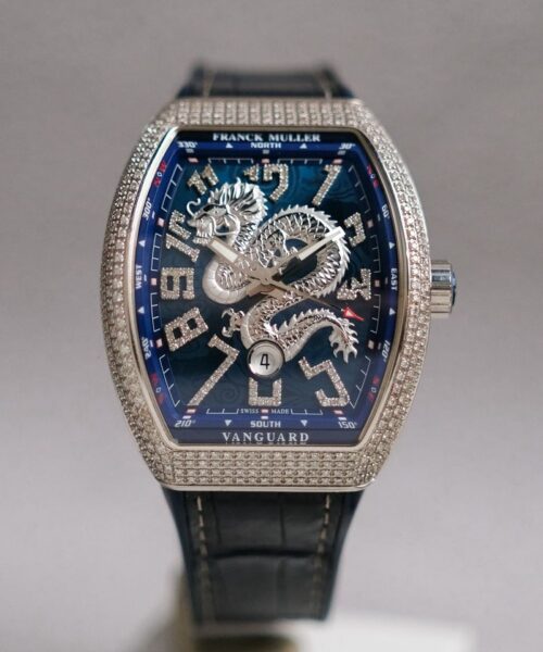 ร้านนาฬิกา Franck Muller Vanguard V45 Full Diamond “Dragon King” Limited Edition 188 V 45 SC DT AC BL