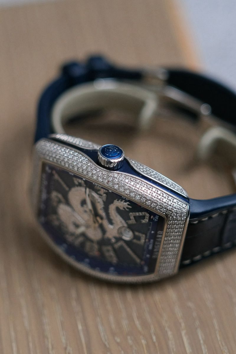 ขายนาฬิกา Franck Muller Vanguard V45 Full Diamond “Dragon King” Limited Edition 188 V 45 SC DT AC BL