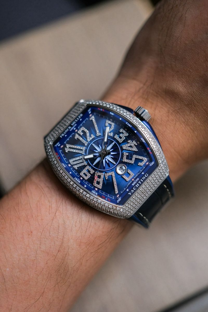 ขายนาฬิกา Franck Muller Vanguard Yachting Blue V45 Diamond