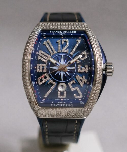 Franck Muller Vanguard Yachting Blue V45 Diamond