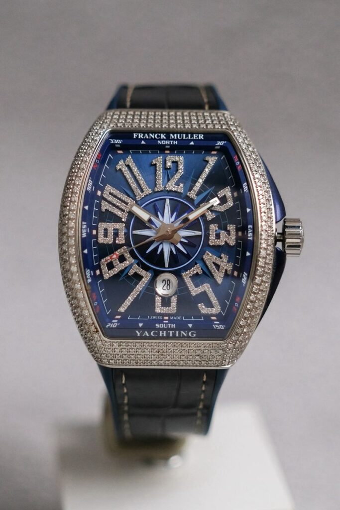 นาฬิกา Franck Muller Vanguard Yachting Blue V45 Diamond