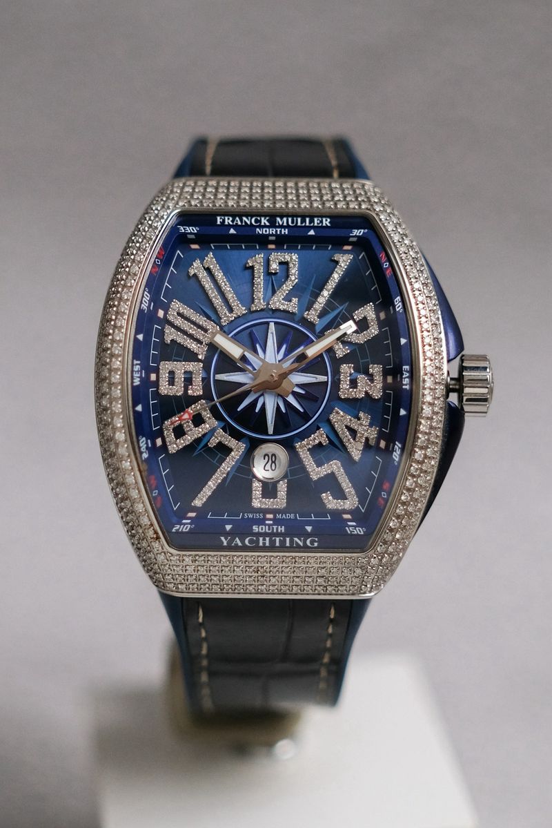 นาฬิกา Franck Muller Vanguard Yachting Blue V45 Diamond
