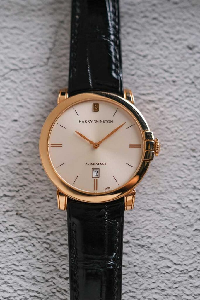 นาฬิกามือสอง Harry Winston Midnight 18K Rose Gold