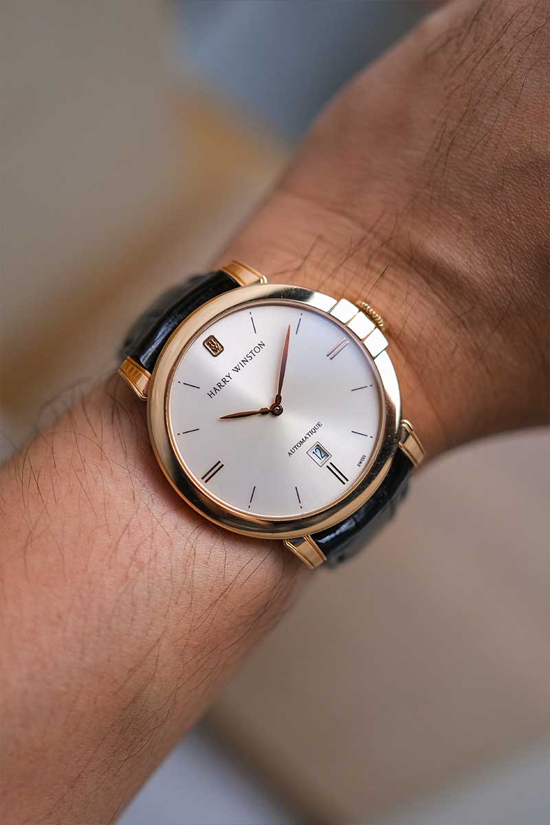 รับซื้อนาฬิกา Harry Winston Midnight 18K Rose Gold
