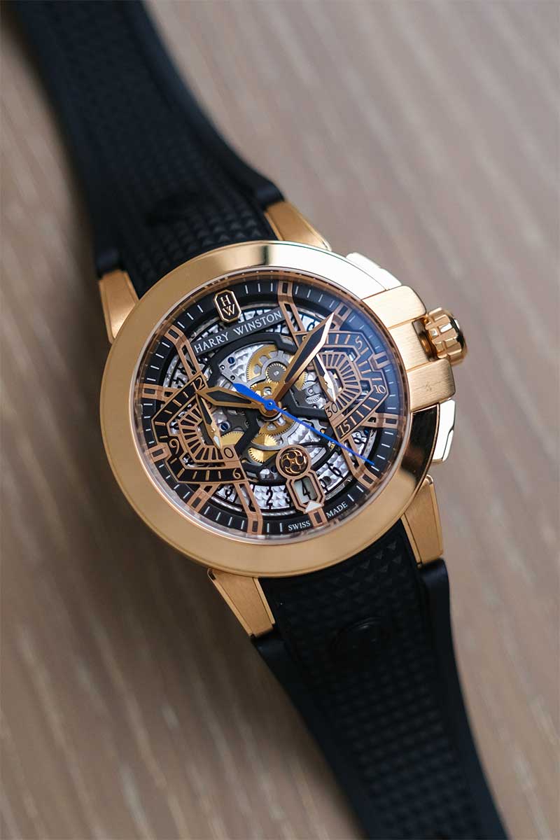 รับซื้อนาฬิกา Harry Winston Ocean Chronograph Automatic 44mm OCEACH44RR001
