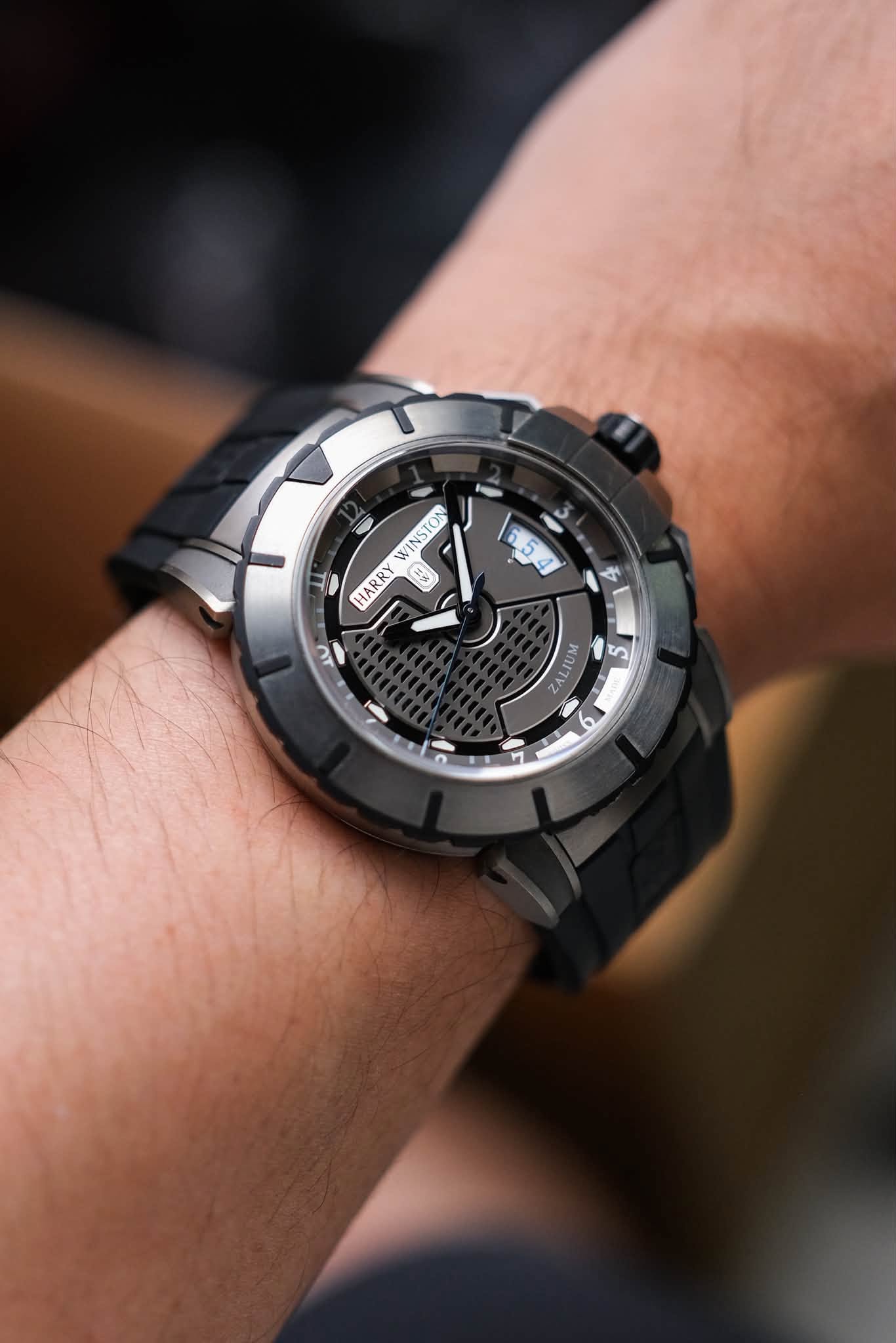 ร้านนาฬิกา Harry Winston Ocean Sport Zalium 45mm