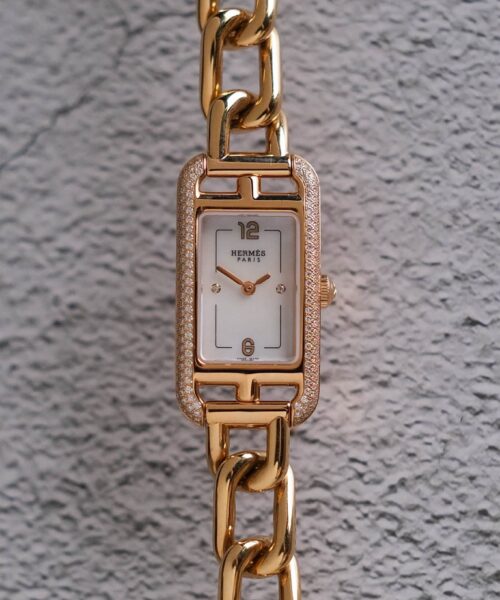 ร้านนาฬิกา Hermès Nantucket 18K Rose Gold Diamond NA2