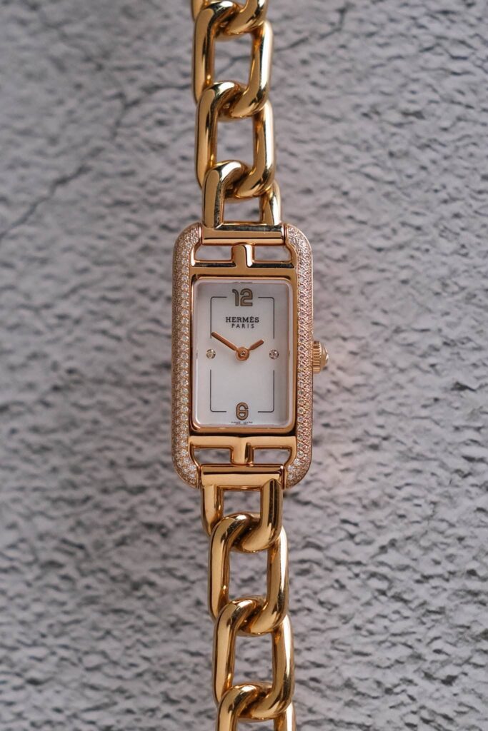 ร้านนาฬิกา Hermès Nantucket 18K Rose Gold Diamond NA2