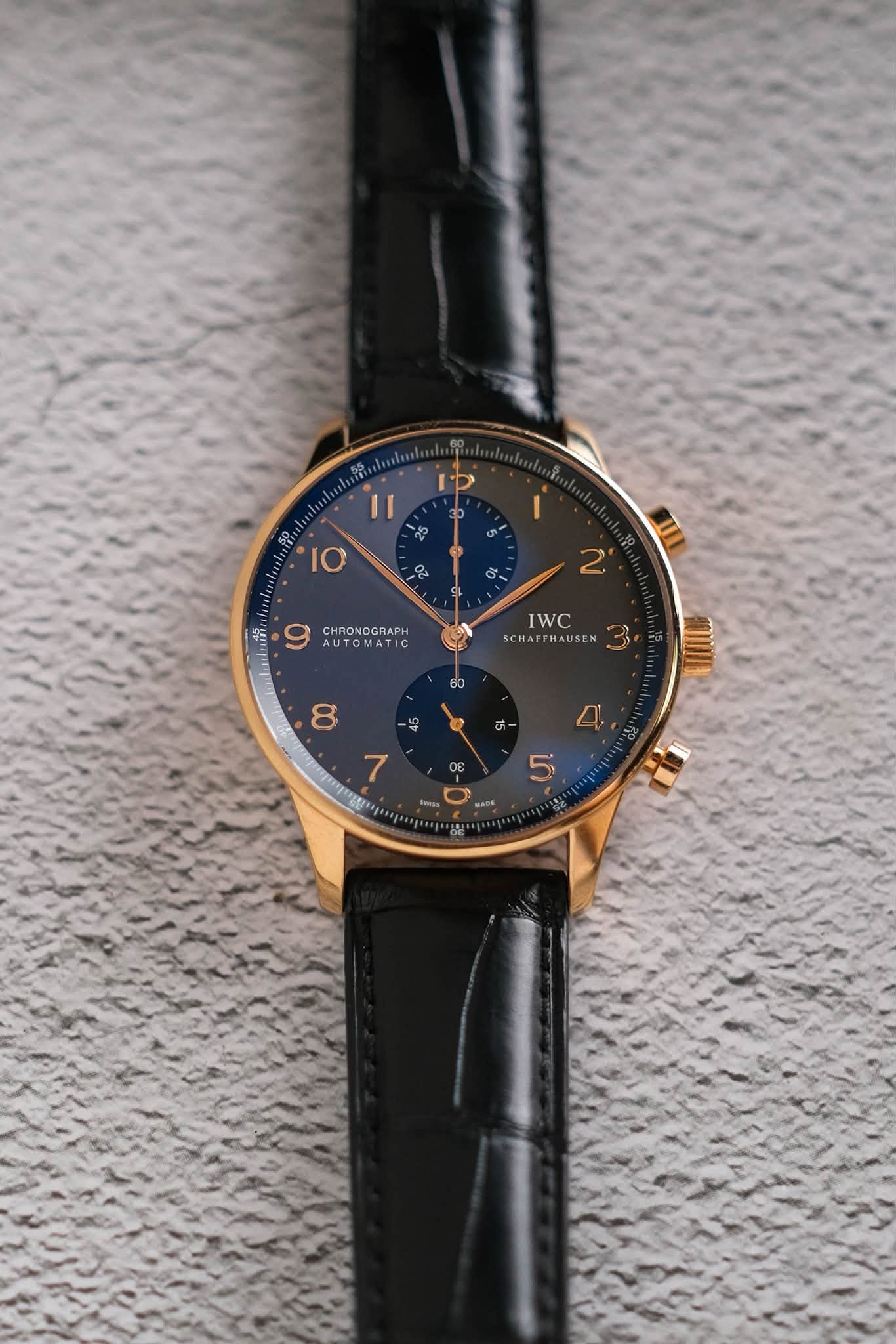 ขายนาฬิกา IWC Portugieser Chronograph 18K Rose Gold IW371482