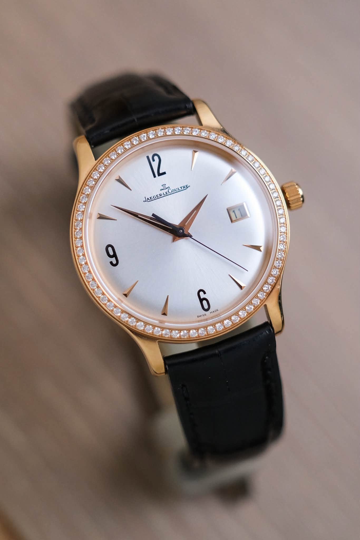 นาฬิกามือสอง Jaeger-LeCoultre Master Control 18K Rose Gold Diamond