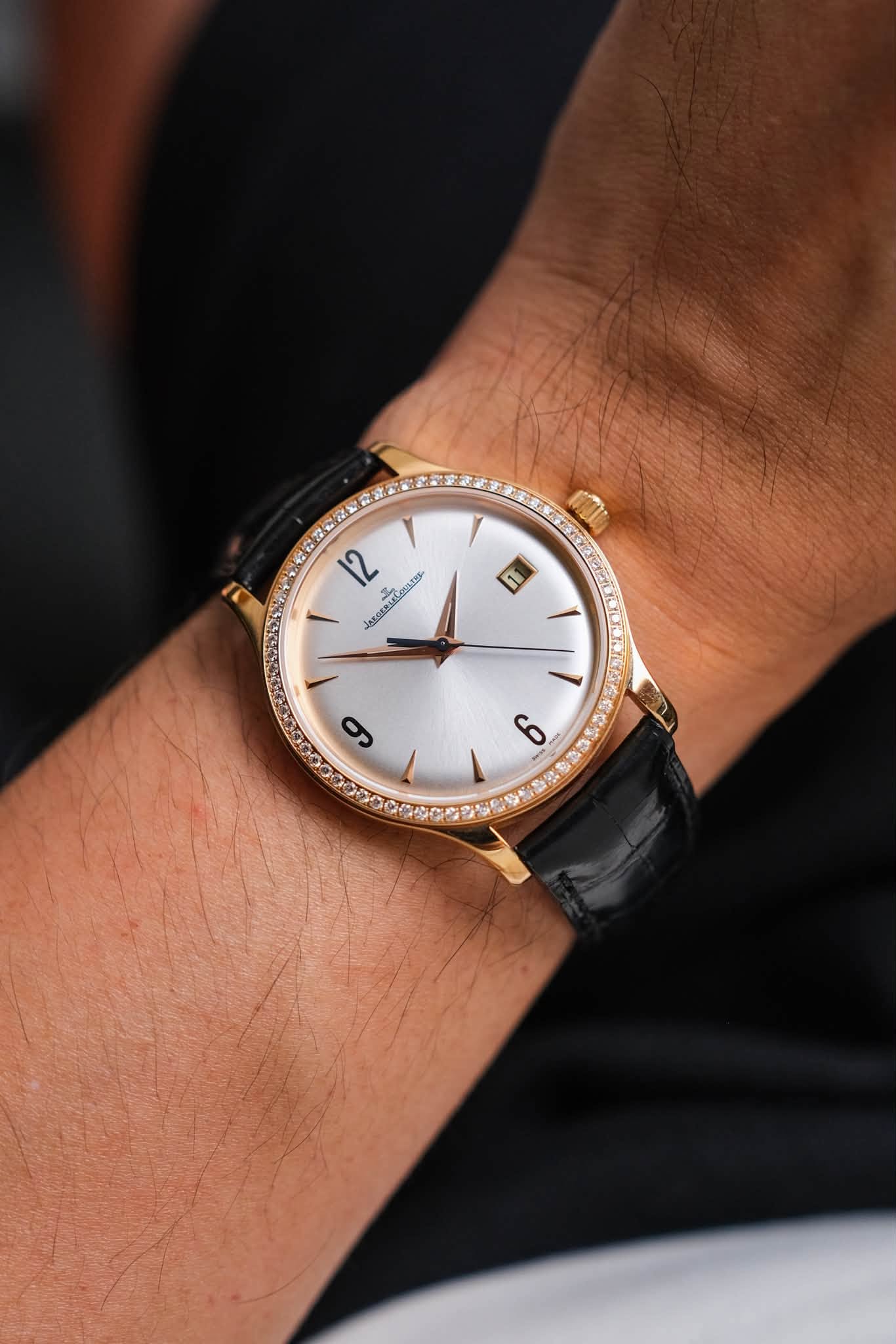 นาฬิกา Jaeger-LeCoultre Master Control 18K Rose Gold Diamond