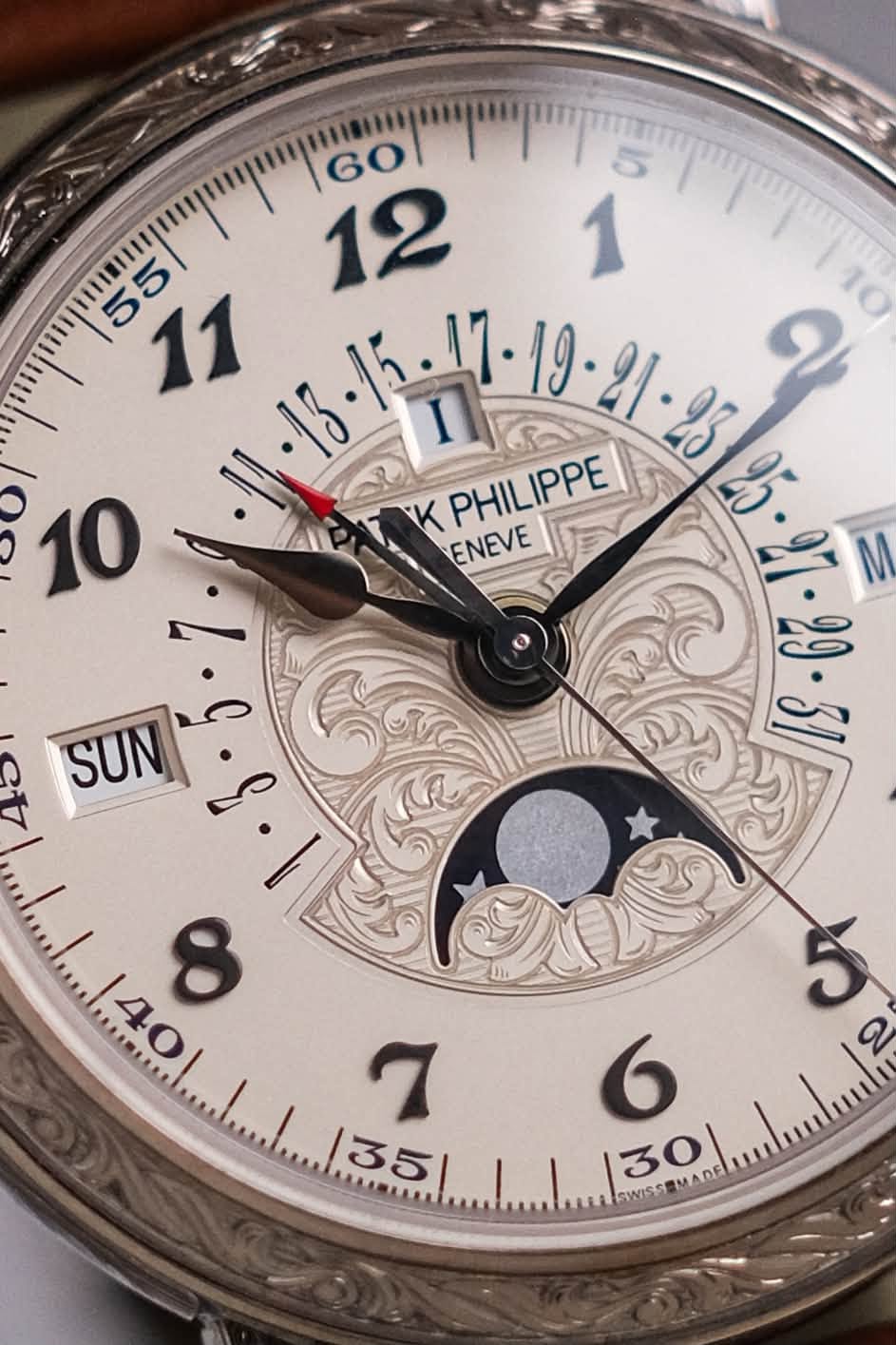 ขายนาฬิกา Patek Philippe Grand Complications Retrograde Perpetual Calendar 18K White Gold 5160500G-001