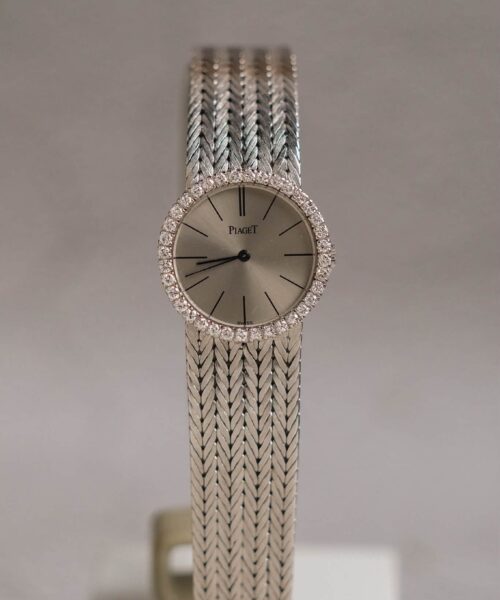 นาฬิกา Piaget Vintage 18K White Gold Diamond Bracelet Watch 924