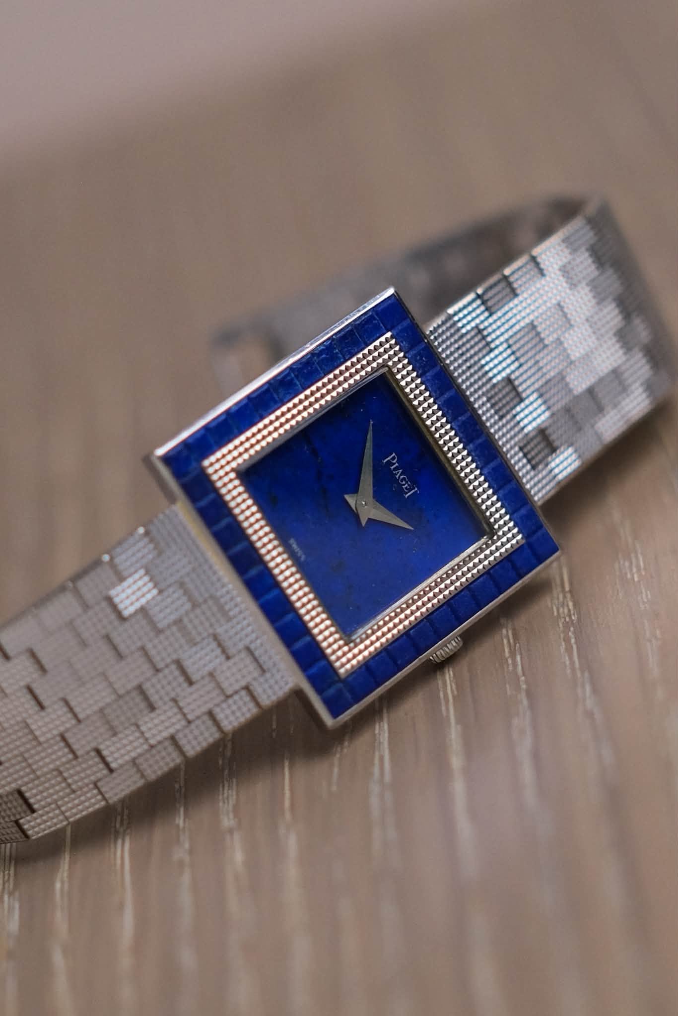 นาฬิกามือสอง Piaget Vintage Lapis Lazuli 18K White Gold