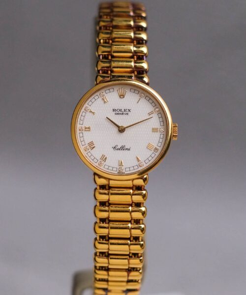 ร้านนาฬิกา Rolex Cellini 18K Yellow Gold Mother of Pearl Diamond 5161
