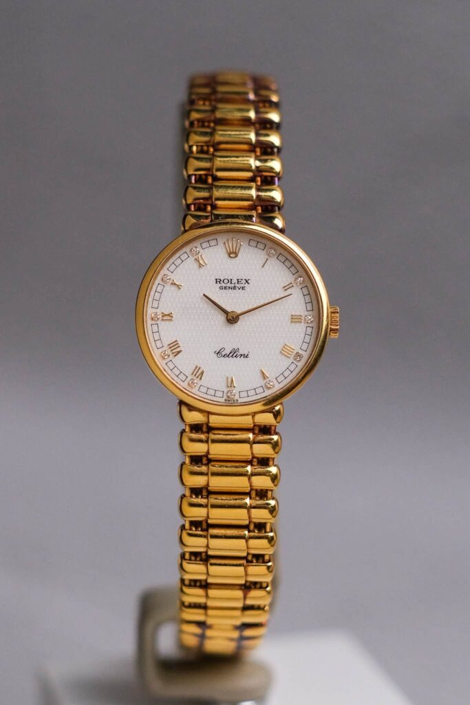 ร้านนาฬิกา Rolex Cellini 18K Yellow Gold Mother of Pearl Diamond 5161