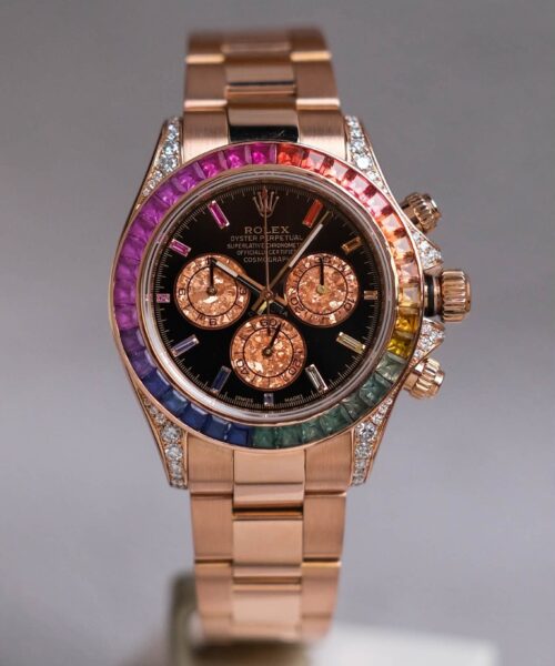 นาฬิกา Rolex Cosmograph Daytona Rainbow 18K Rose Gold